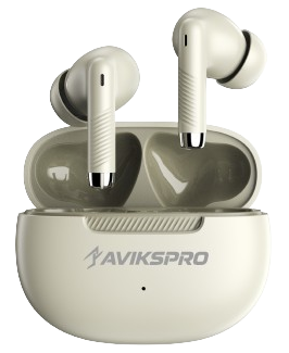 Aviks Go essential earbuds with LED battery case